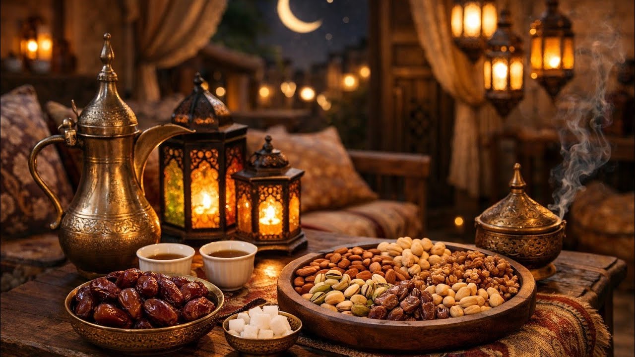 أنغام من قلب رمضان 🎶  أجواء رمضان الموسيقية – سحر الفوانيس والليل الهادىء #ramadan