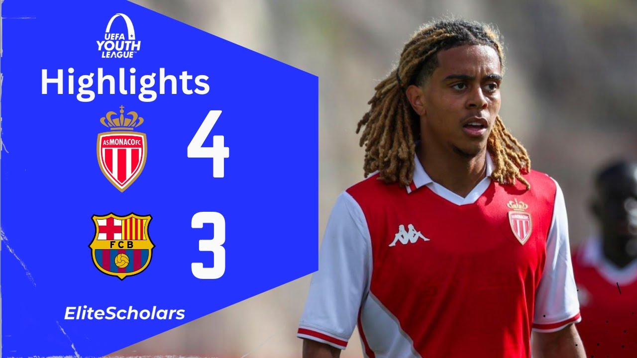 Goals galore 🙆‍♂️ Monaco U19 vs Barcelona U19 | 4 - 3 | UEFA Youth League Highlights | 19/09/24