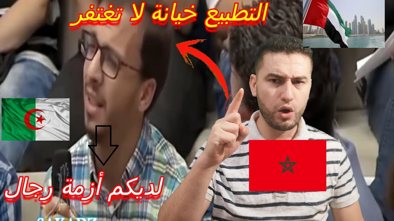 شاهد حين قالها إبن الجزائر بكل جرأة للخونة العرب| ردة فعل مغربي