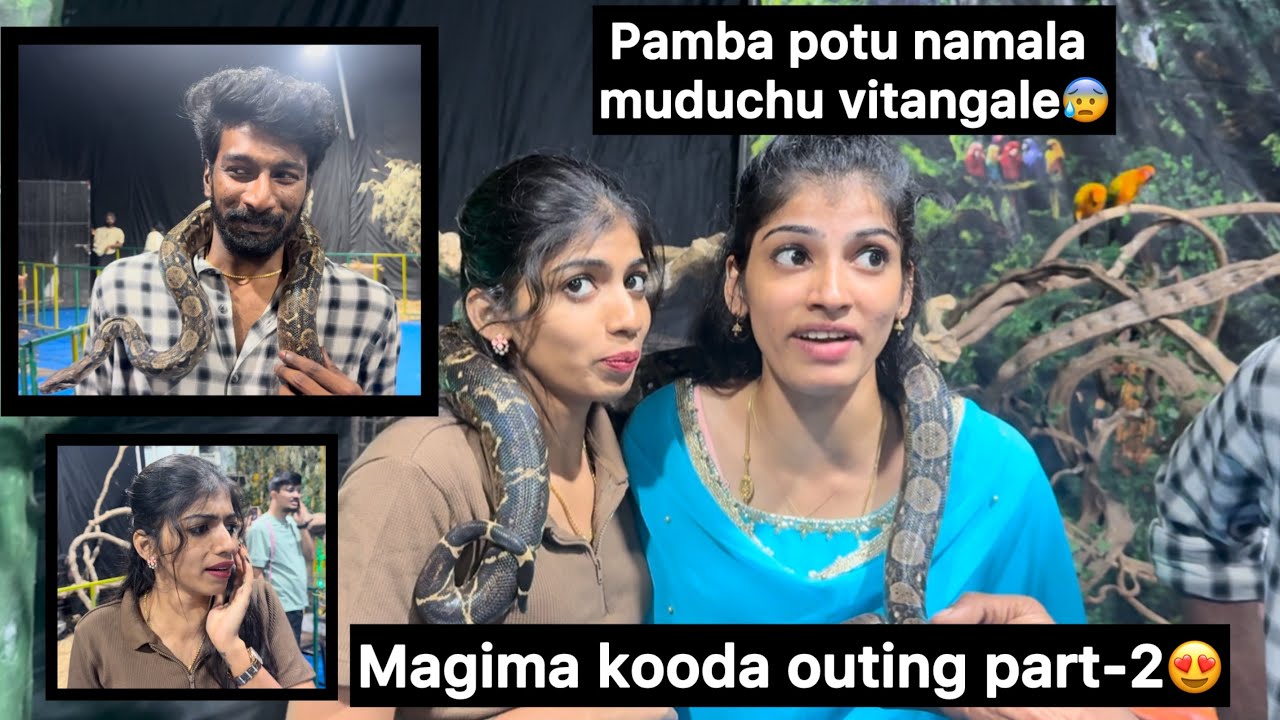 Pamba potu namala muduchu vitanga😰.. magima reaction part-2♥️ #kanimozhibabu #kanivlog