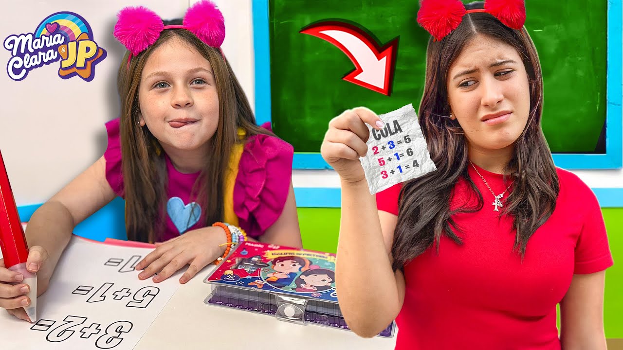 Maria Clara e JP em: O primeiro dia de Aula