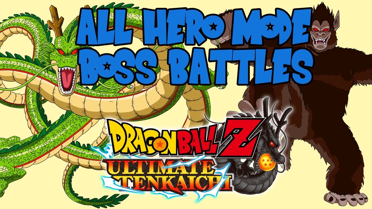 Dragon Ball Z Ultimate Tenkaichi - All Hero Mode Boss Battles 【HD】