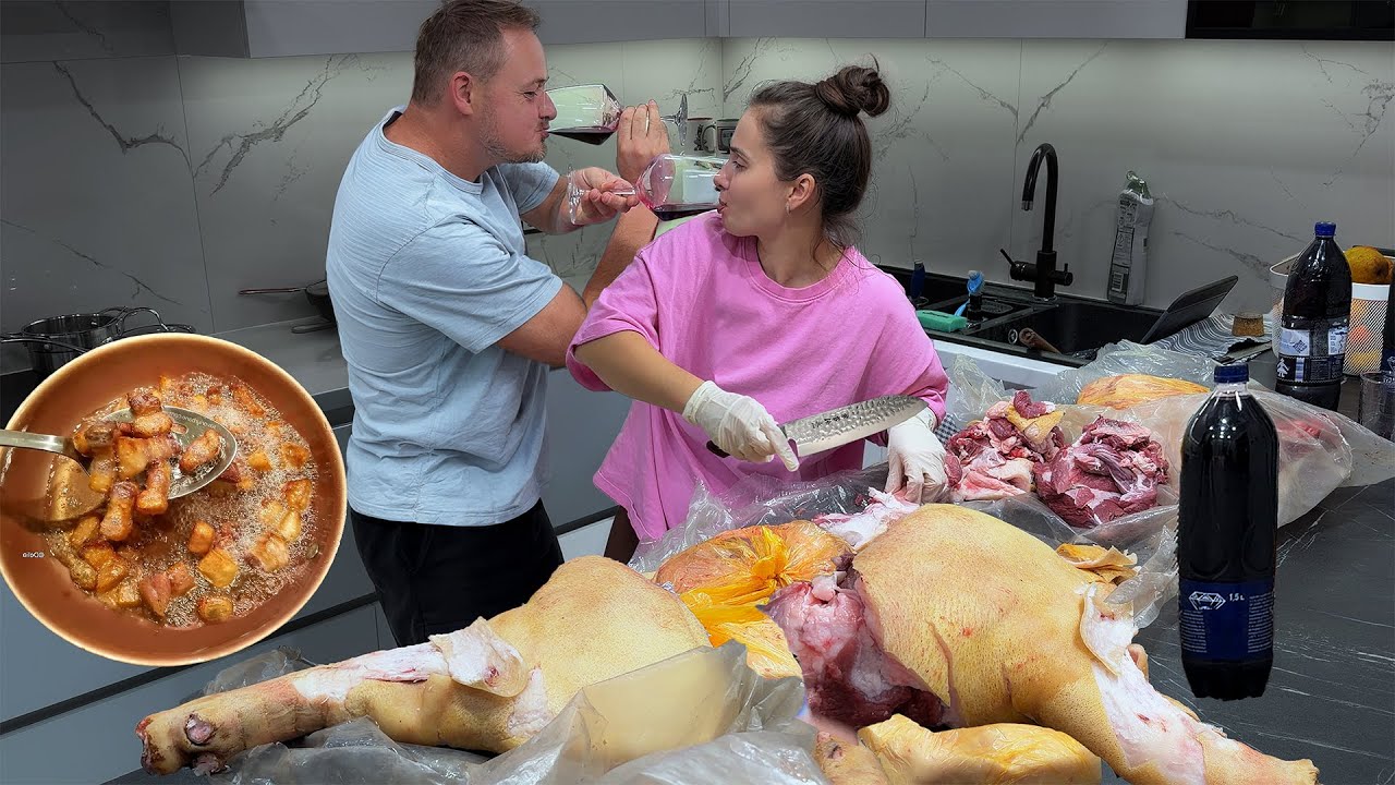 Cina romantica 🥰 cu jumari si vin de casa 🍷🍽️