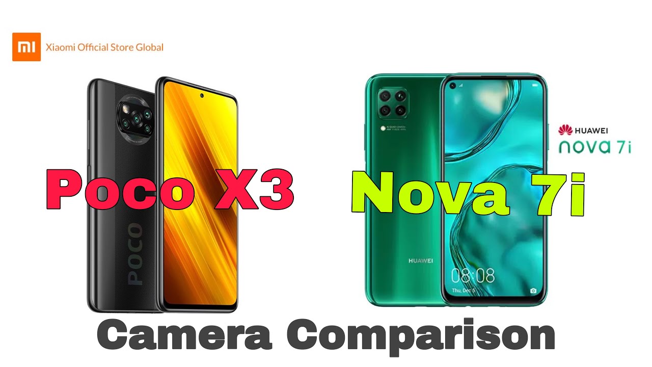 Xiaomi Poco X3 NFC VS Huawei Nova 7i Camera Comparison