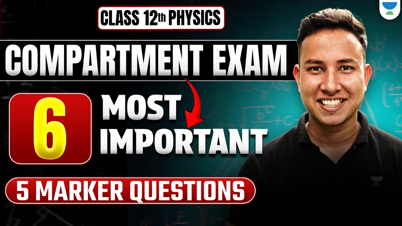 Class 12 Physics Compartment Exam 2026 | Top 6 Most Important 5 Marker Questions 🔥 | Alok Sir