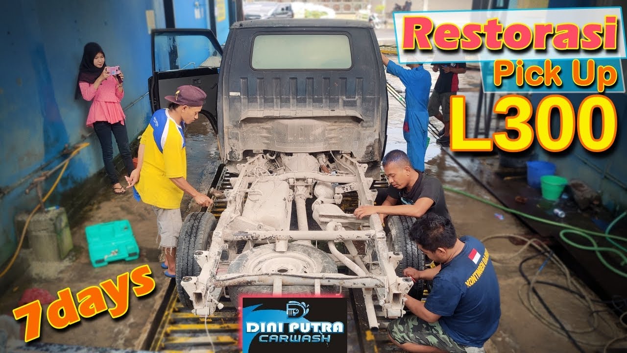 PENUH SEMEN PARAH !! Salon Mobil COLT L300 Full Detailing