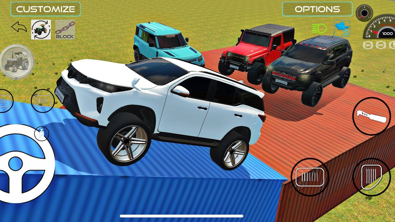 😱Drive Dumper and Unloading Stone From Dumper Truck in Game🔥 #scorpio #4x4#thar #fortuner #gameplay 