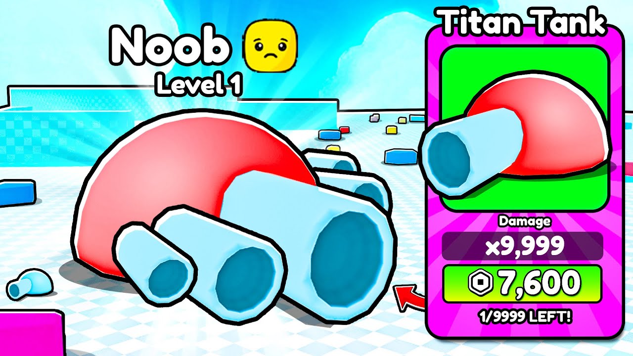 Я прошел путь от нуба до профессионала с СИЛЬНЕЙШИМ танком в игре Roblox Tank Game!