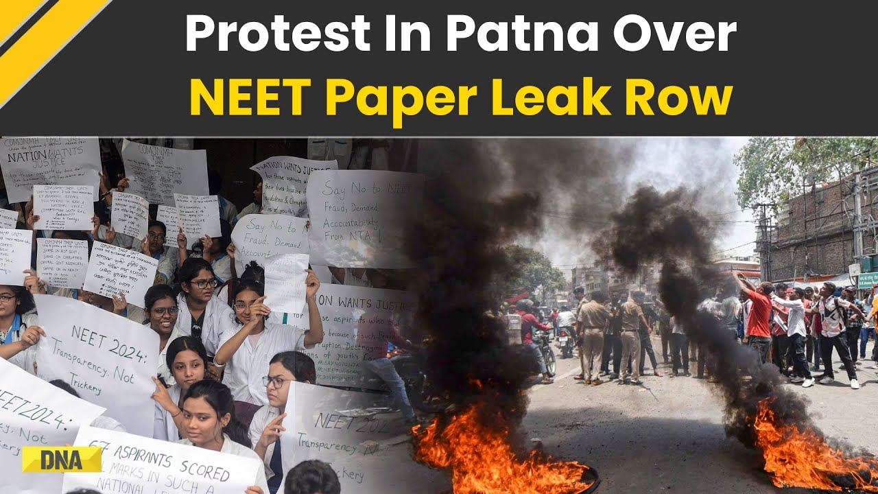NEET Paper Leak Row: Patna Student Protest, Demand Exam Cancellation Amid NEET UG 2024 Results