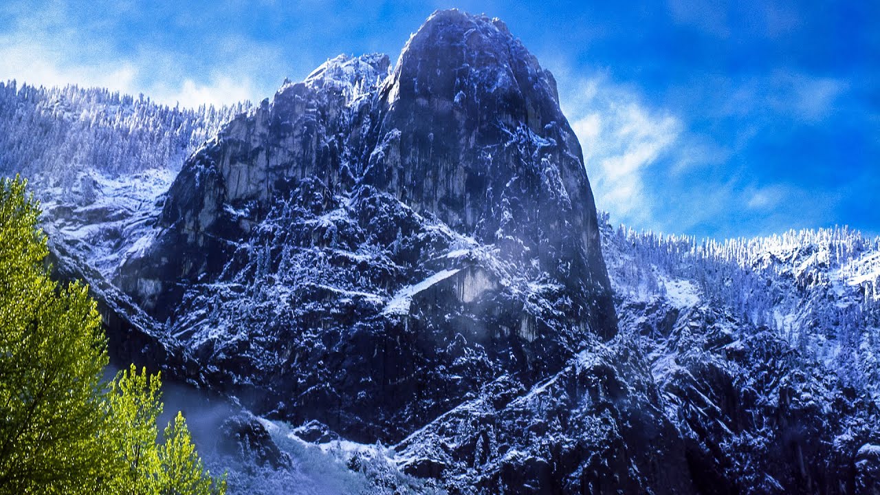Yosemite's winter Peace, Beautiful Relaxing Music, Peaceful Soothing Music, by Tim Janis