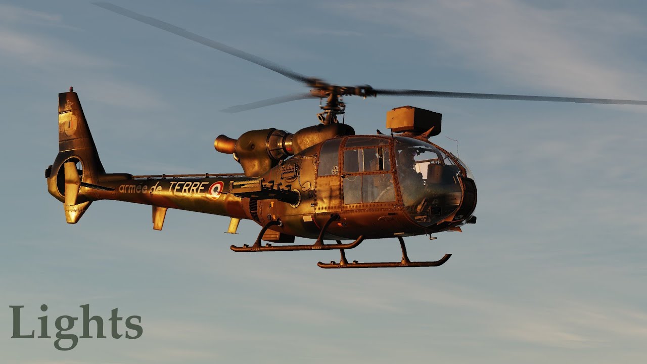 Огни DCS SA342