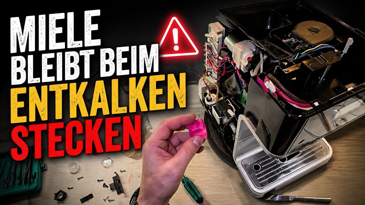 Miele CM63850 Steckt im Entkalkungsprogramm Raparatur und Ursachen
