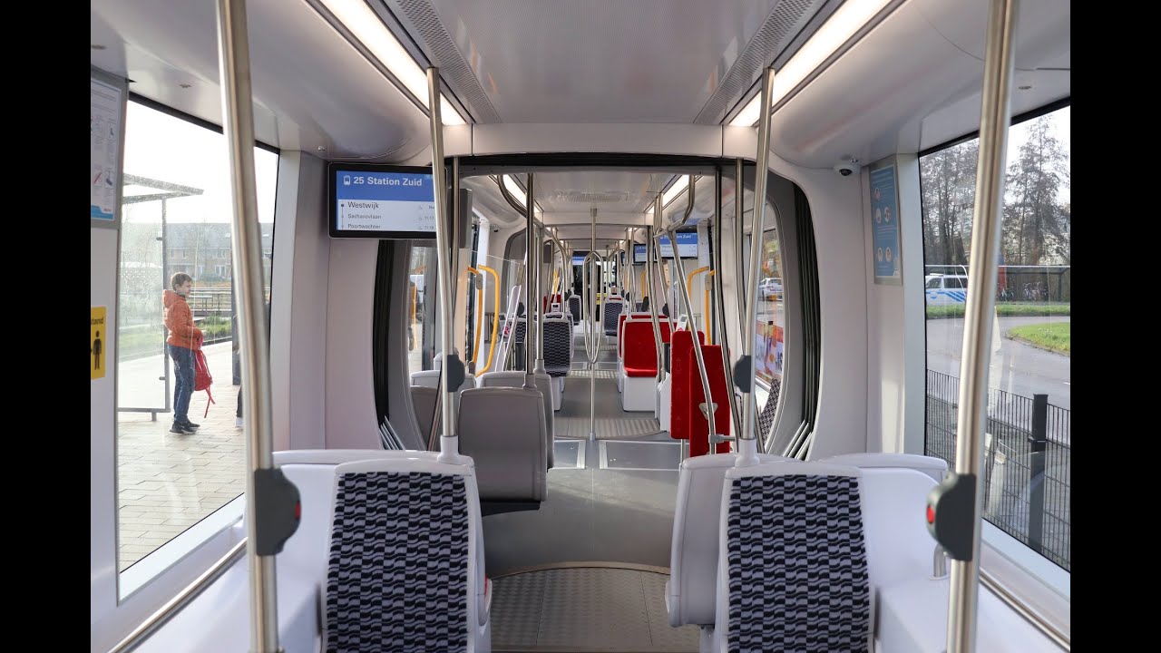 De binnenkant van de nieuwe 15G tram van GVB