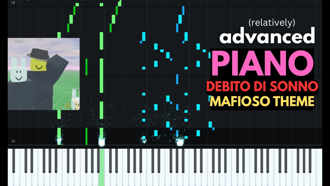 Piano DEBITO DI SONNO - Mafioso Chase theme / track Forsaken OST - 