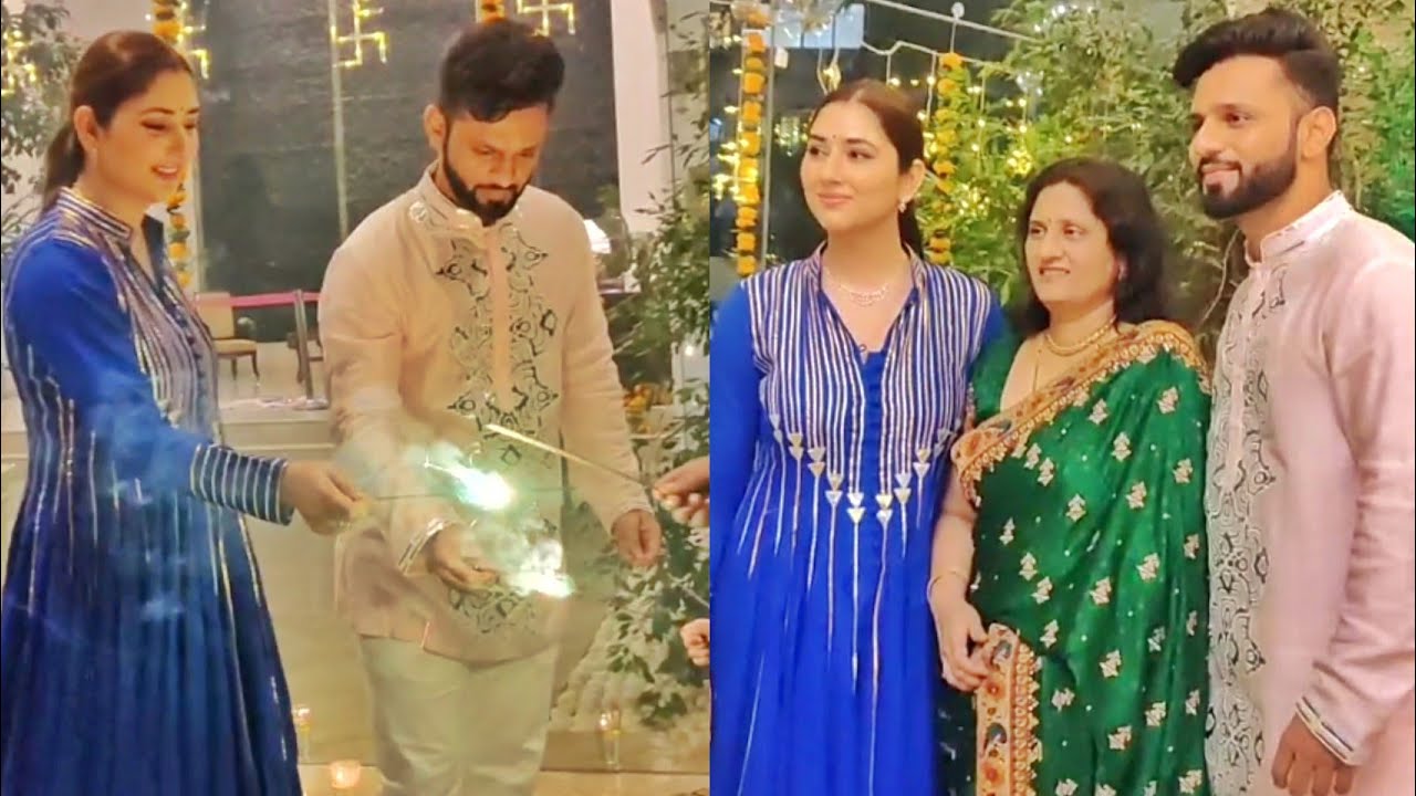 EXCLUSIVE : Rahul Vaidya & Disha Parmar Celebrating There First Diwali After their Marriage 😍🔥💕