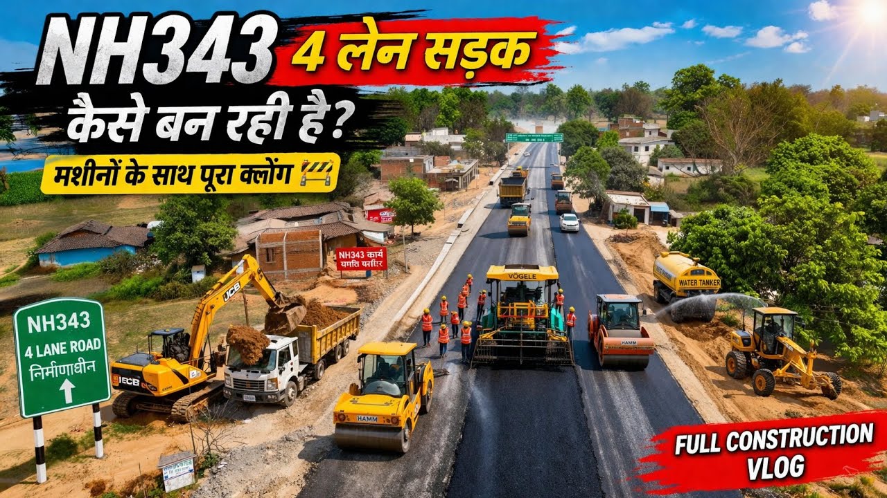NH343 Road Update 🚧🛣️ | सड़क कितनी बन गई है? Vlog