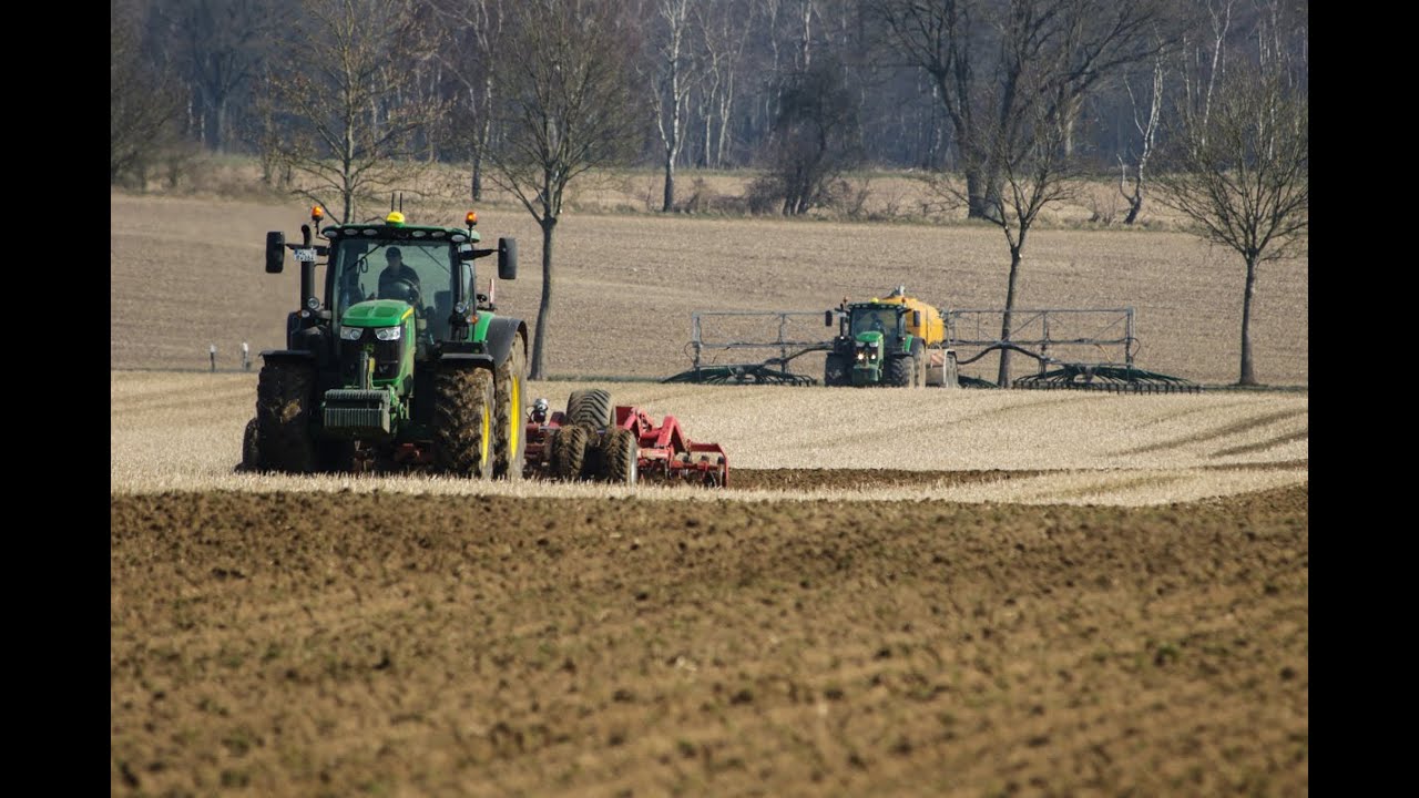 Gülle & einarbeiten 2022: John Deere 6215R I Horsch Cruiser I Zunhammer