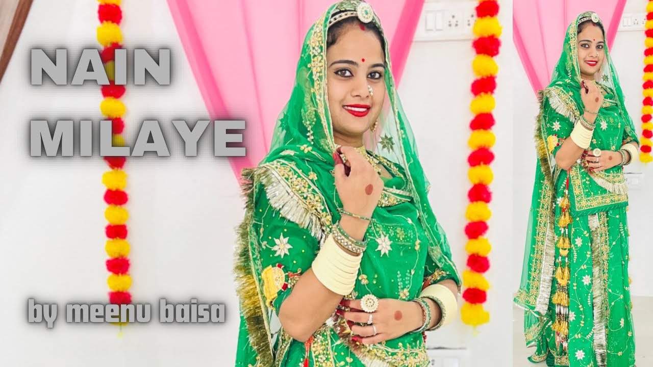 Nain milaye // नैन मिलाए // ft. Meenu baisa//rajasthani dance//folk song//ghoomer