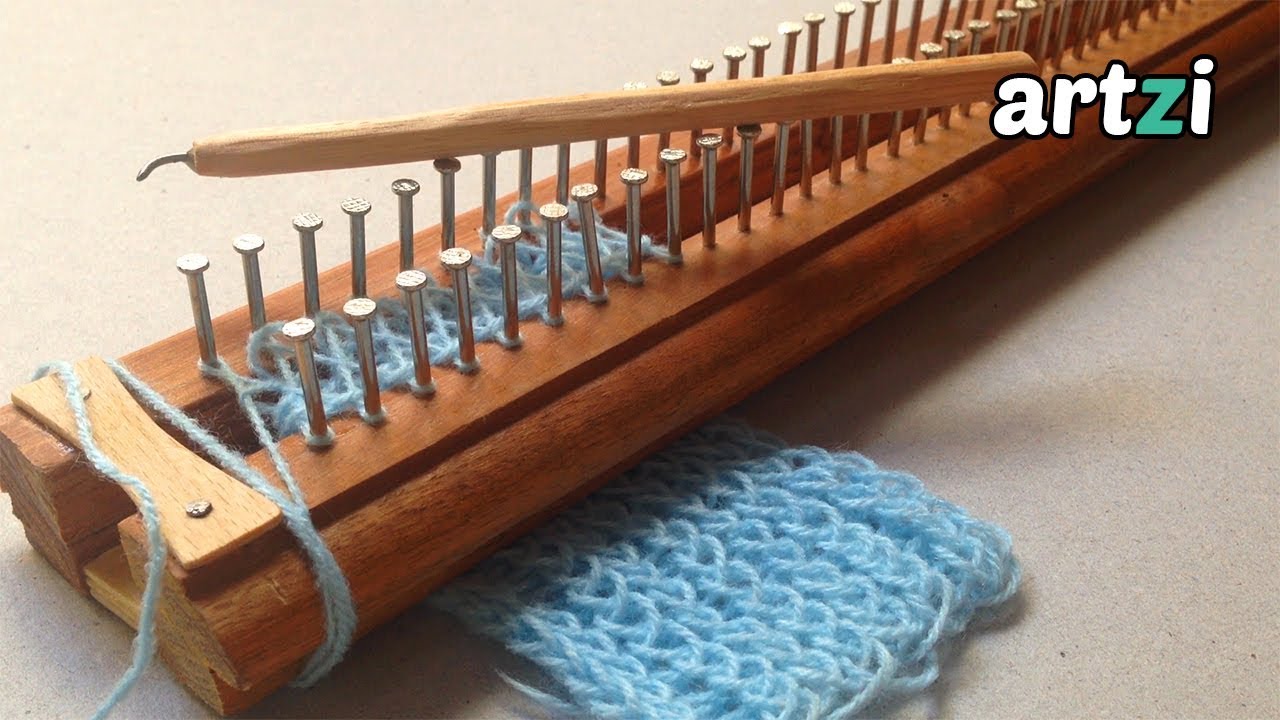 Homemade Knitting Loom and Needle