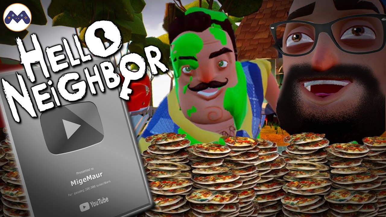 Jeg bestiller en million pizzaer, og blir en kul YouTuber || Hello Neighbor