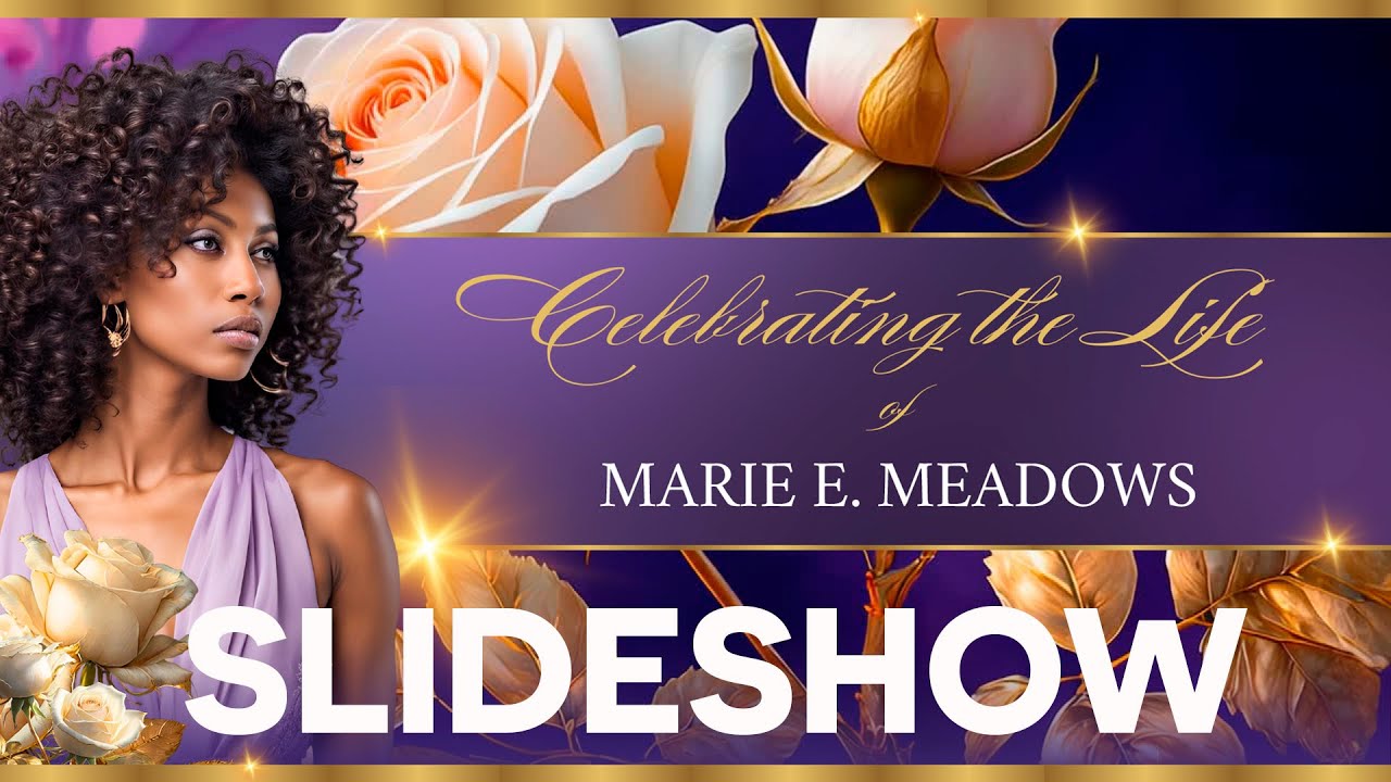 Purple & Rose Funeral Slideshow Template | Memorial Video Canva #FuneralVideo #CanvaTemplate