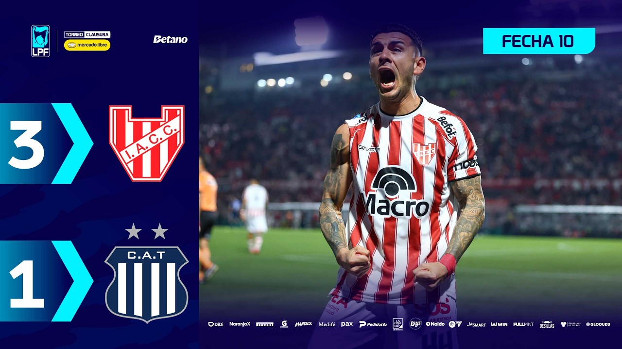 INSTITUTO 3 - 1 TALLERES | Resumen del partido | #TorneoMercadoLibre Clausura 2026 🏆