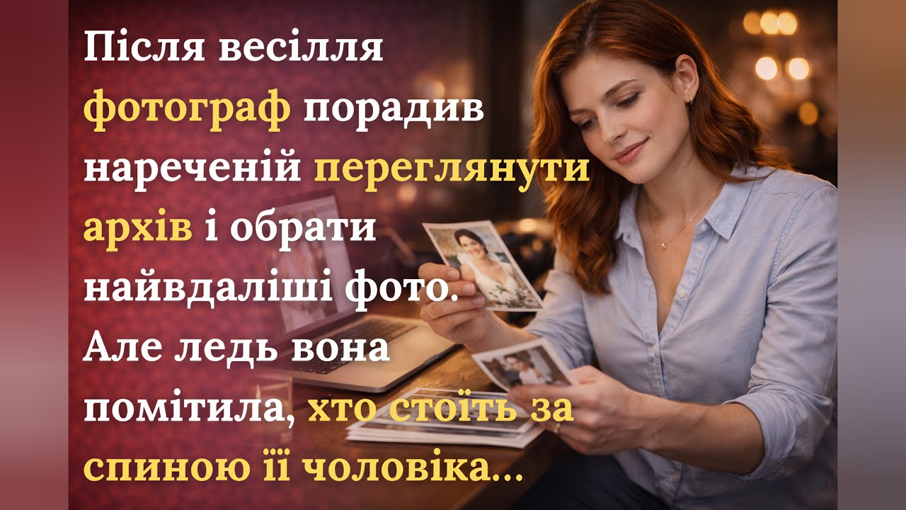 Після весілля фотограф порадив нареченій переглянути архів і обрати найвдаліші фото. Але ледь вона..