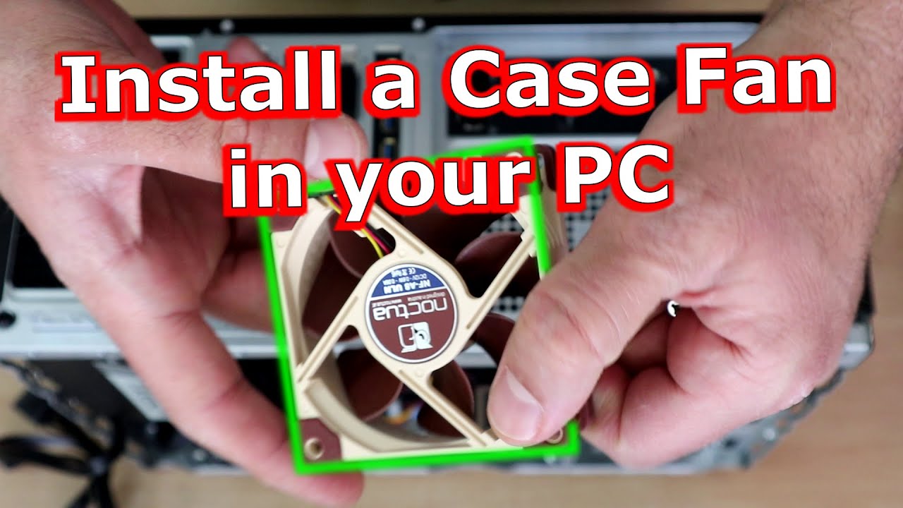 How to install a Case Fan in a Desktop PC (Noctua NFA8 ULN in Dell Inspiron 3671)