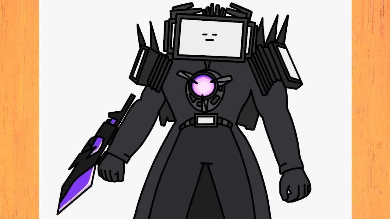 How to draw Titan Tv Man upgrade Skibidi Toilet 72
