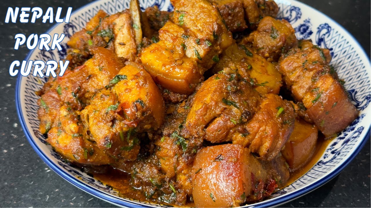 यति मिठो PORK CURRY NEPALI STYLE  मा बनाउनु पनि सजिलो छ है || PORK CURRY RECIPE