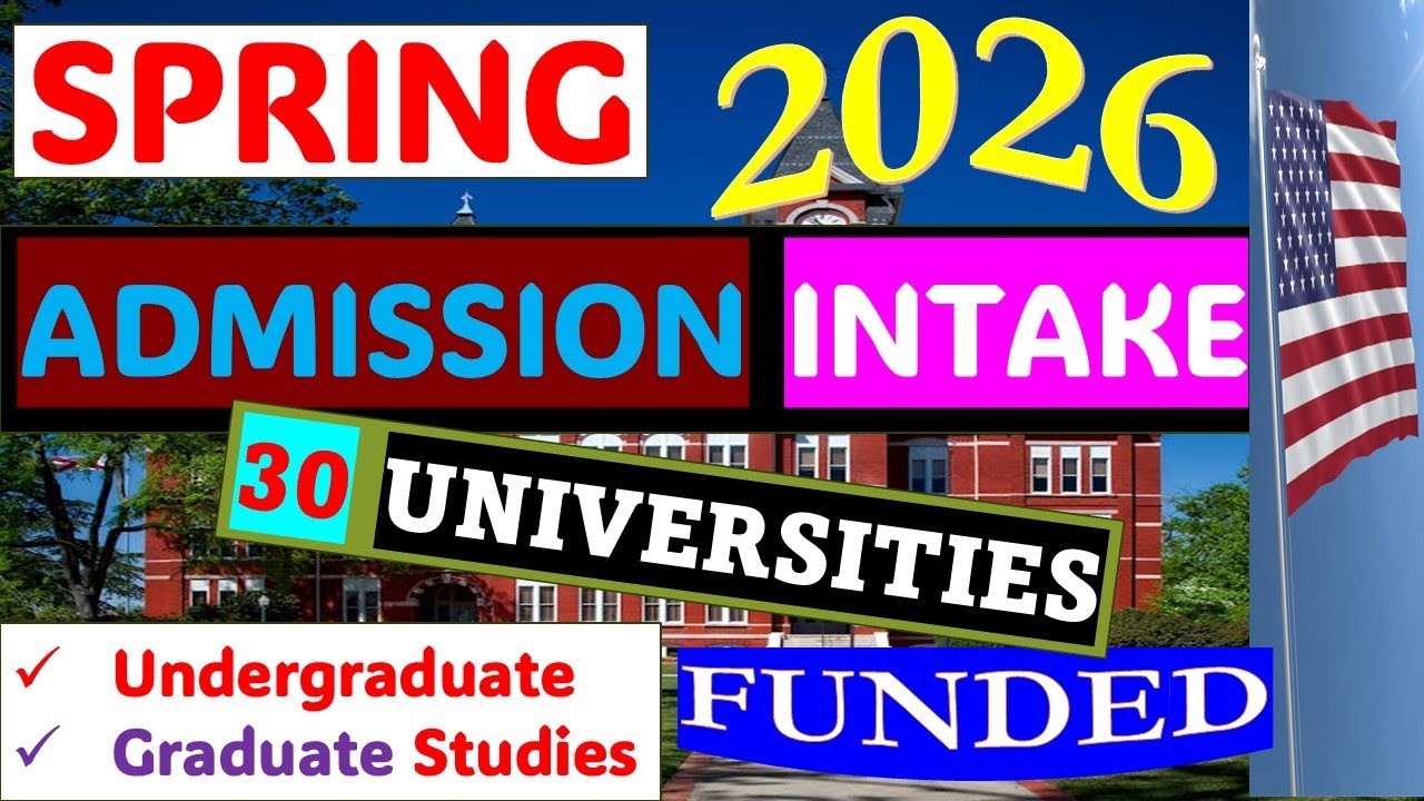 30 USA Universities with Spring Intake & Full Funding (2026 Scholarships)