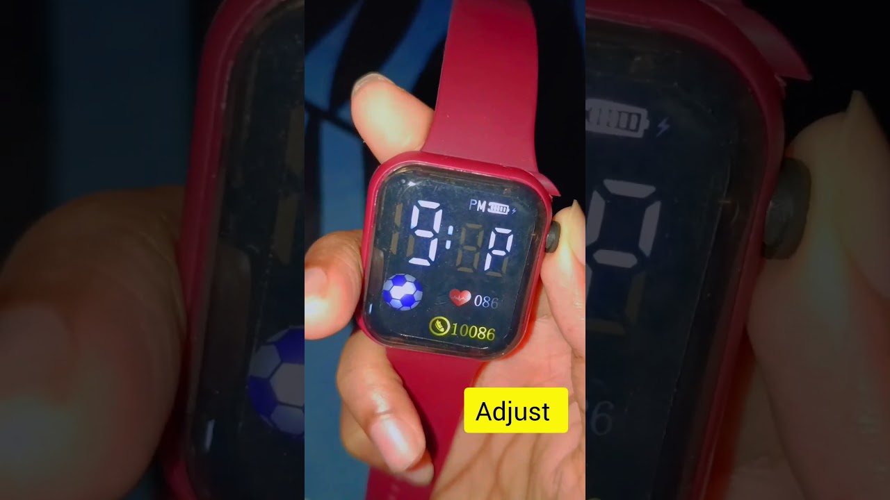How to set/change time on Digital Watch ⌚ 