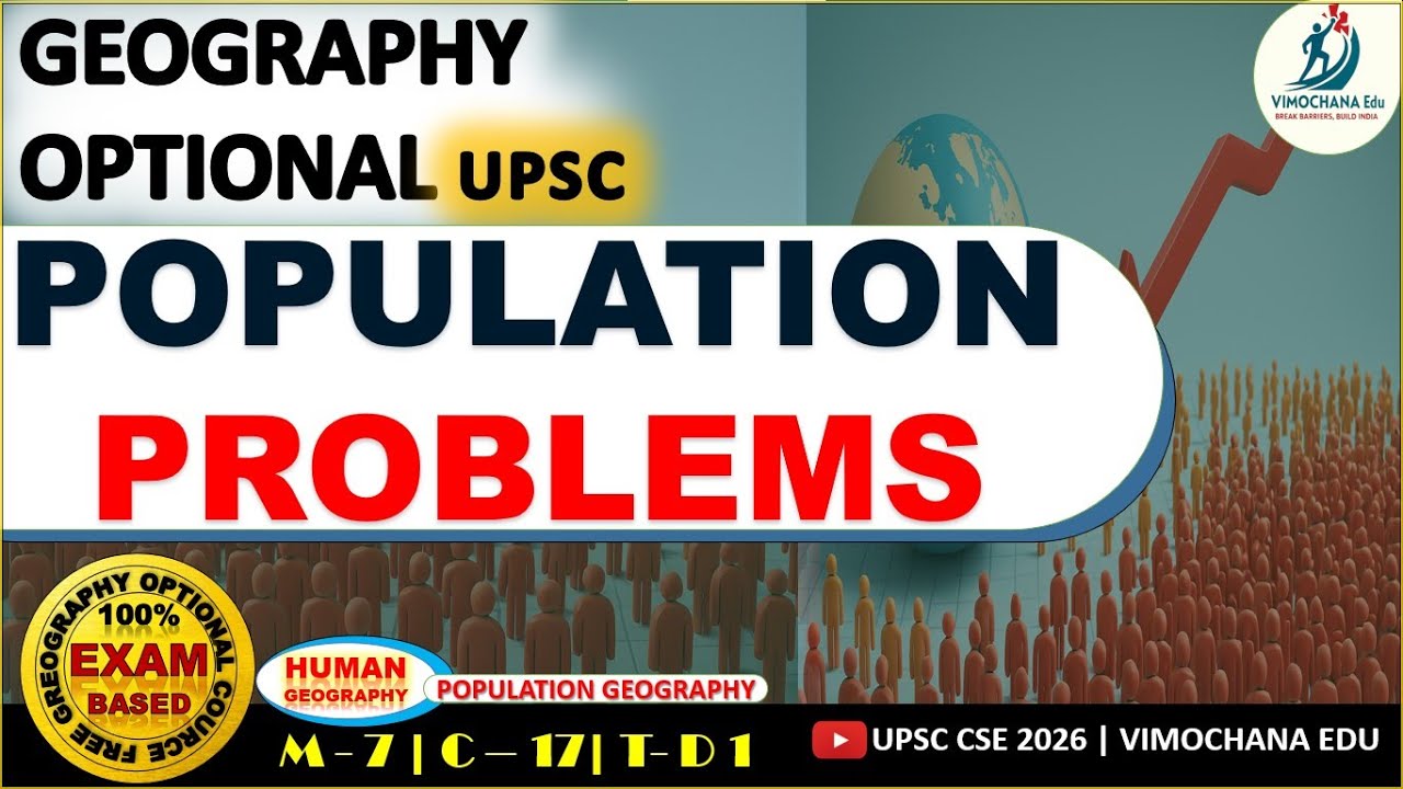 Population Problems | World + India | Population Geography | UPSC Geography Optional | Vimochana Edu