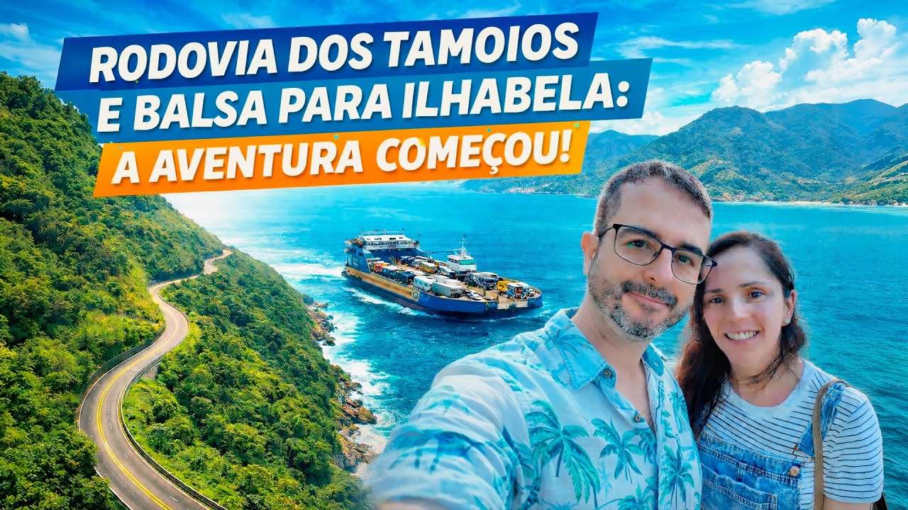 A estrada mais LINDA do Brasil? Descida SURREAL da Tamoios até a Balsa de Ilhabela (Primeira Vez!)