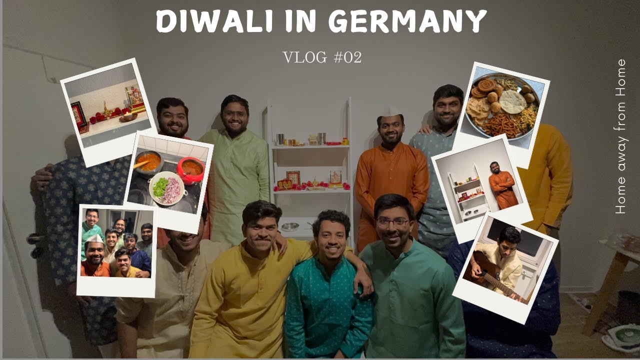 First Diwali in Germany | Celebration with Master’s students | Vlog 2