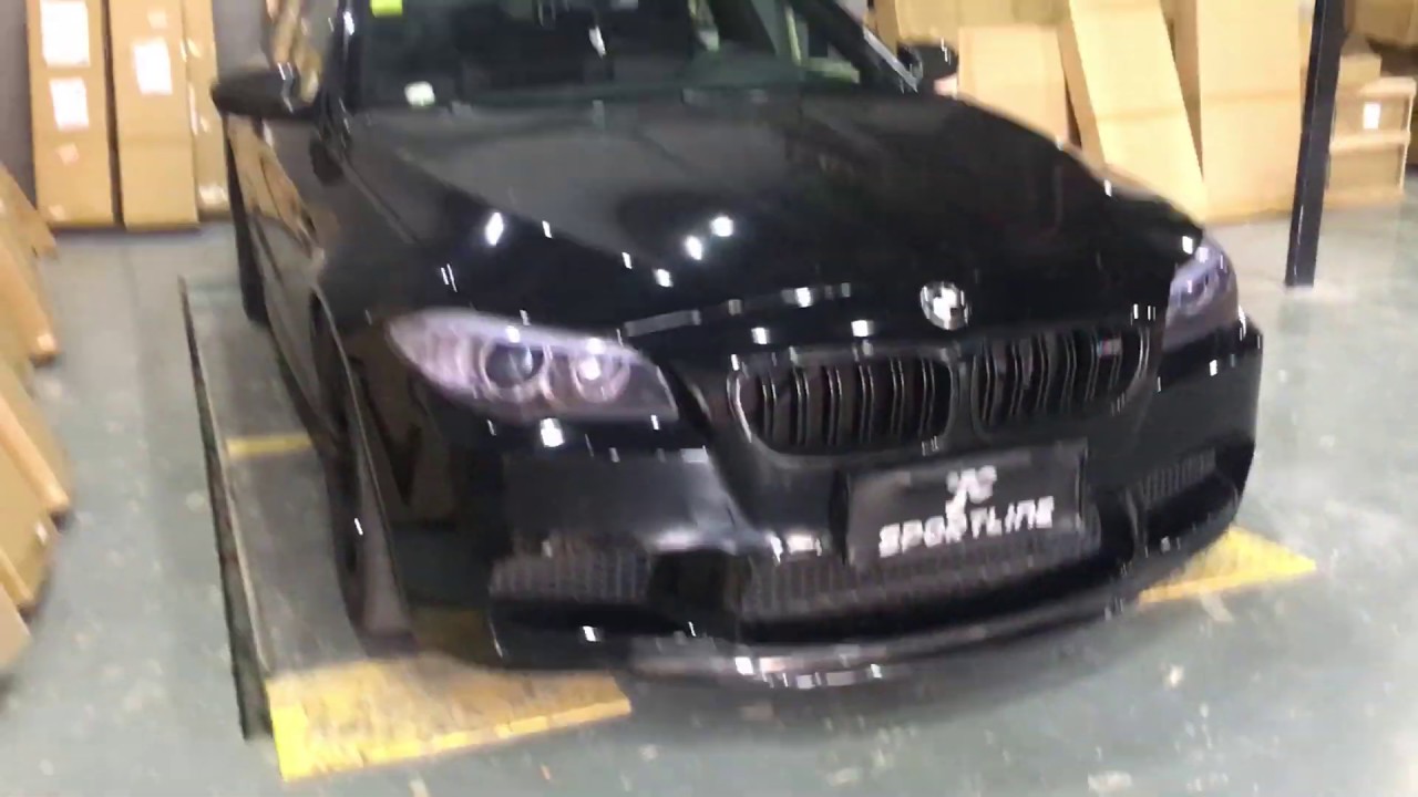 For BMW F10 M5 RKP Style Carbon Fiber Front Lip