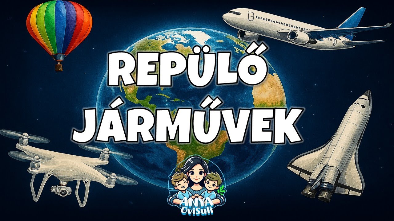 REP&Uuml;LŐ J&Aacute;RMŰVEK gyerekeknek - Tanuljuk meg j&aacute;t&eacute;kosan a rep&uuml;lő j&aacute;rművek nev&eacute;t!#rep&uuml;l&eacute;s #helikopter
