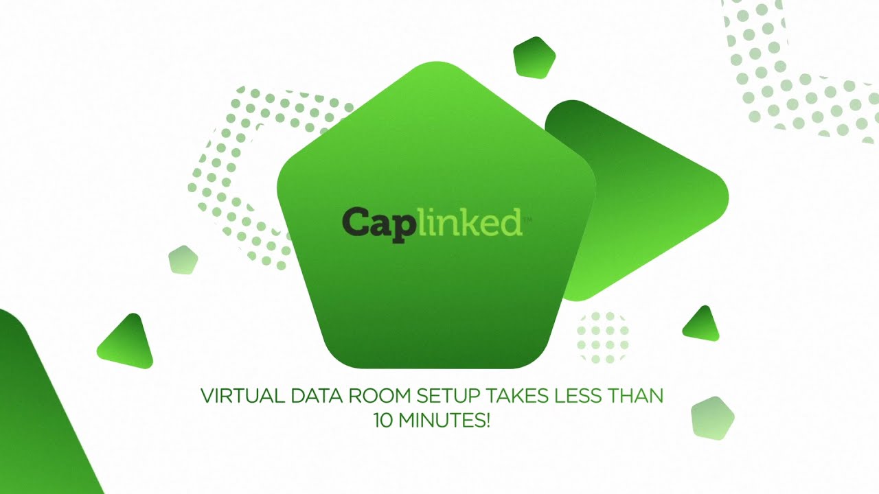 Virtual Data Room setup in 10 Minutes with Caplinked&trade;️