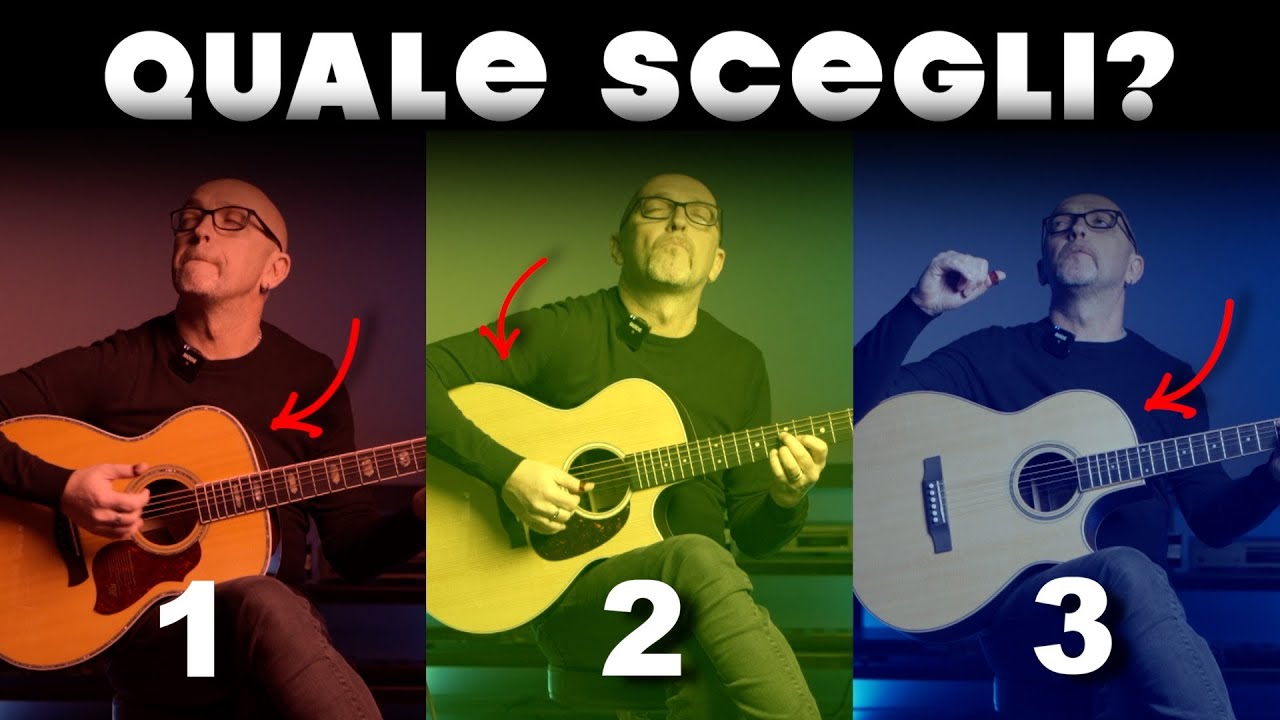 3 Chitarre Acustiche 3 Fasce di Prezzo - Quale scegli?