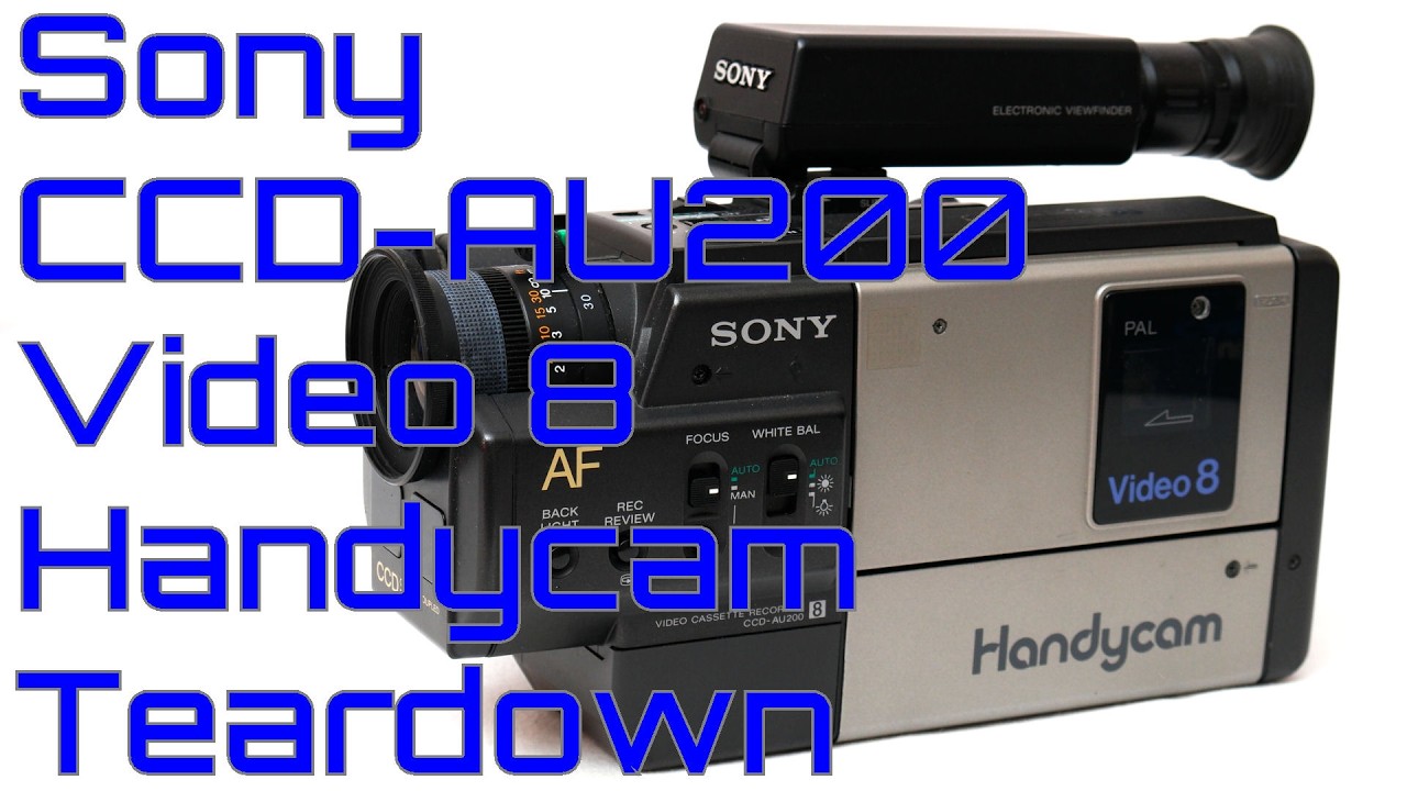 EW0215 - Разборка видеокамеры Sony CCD-AU200 Video8