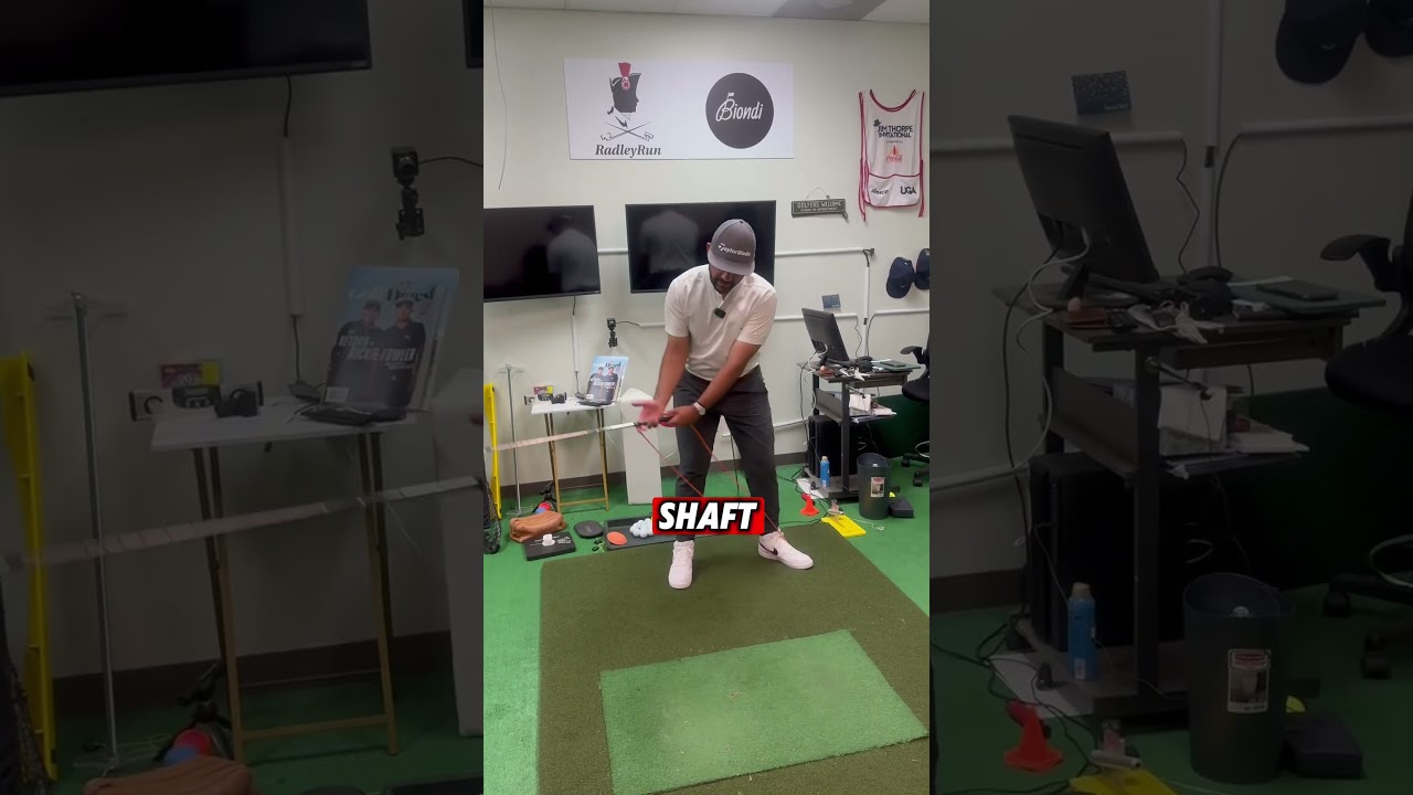 To improve your backswing, utilize the underside of the grip to curve the club around your body.