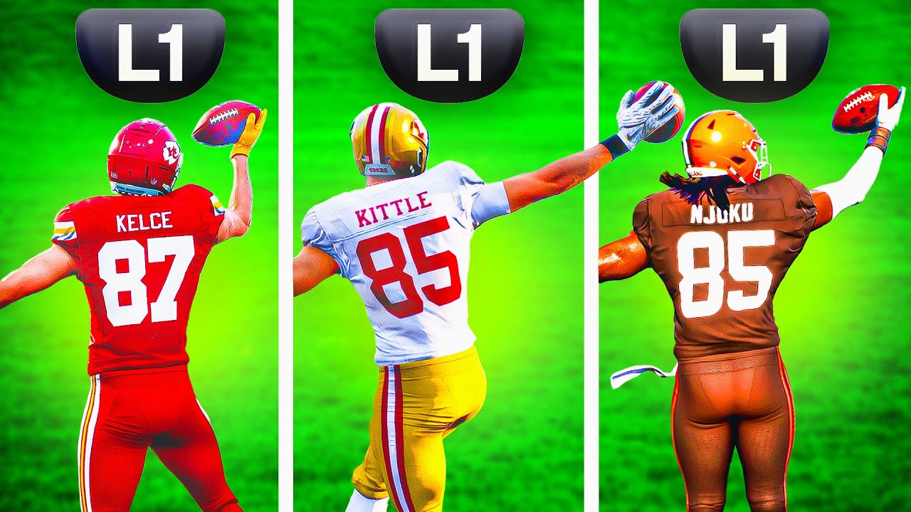 Spectacular Catch Button With Every TE In Madden 25!