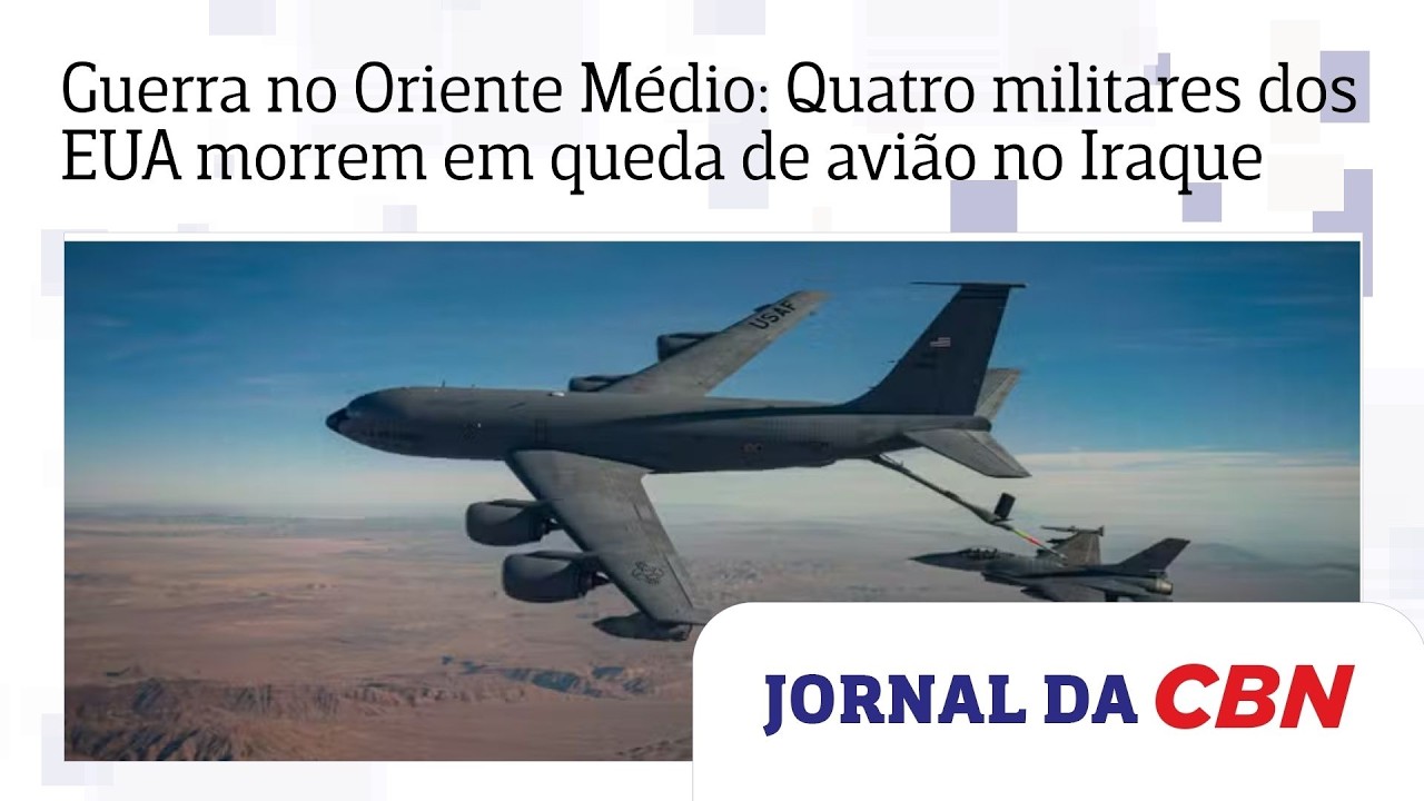 Guerra no Oriente Médio: Quatro militares dos EUA morrem em queda de avião no Iraque