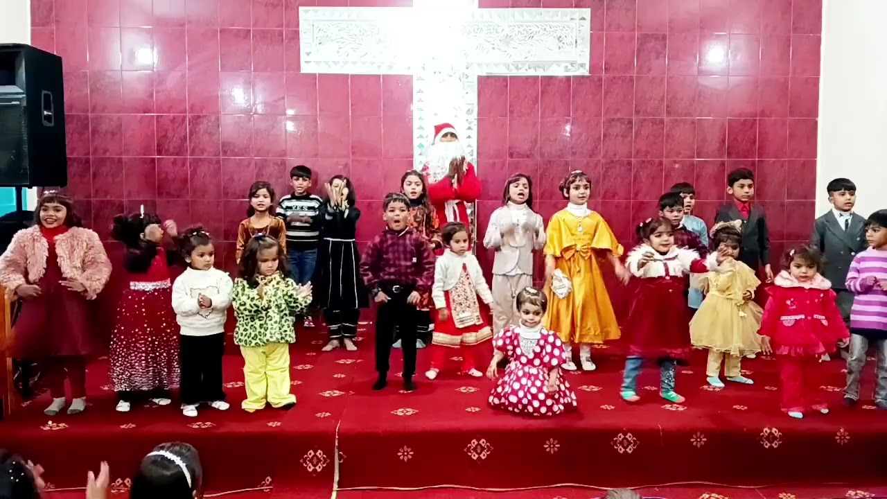 Christmas Tablo#choty choty bacho ko mary pas any doAOC FC Church Warsak Peshawar 