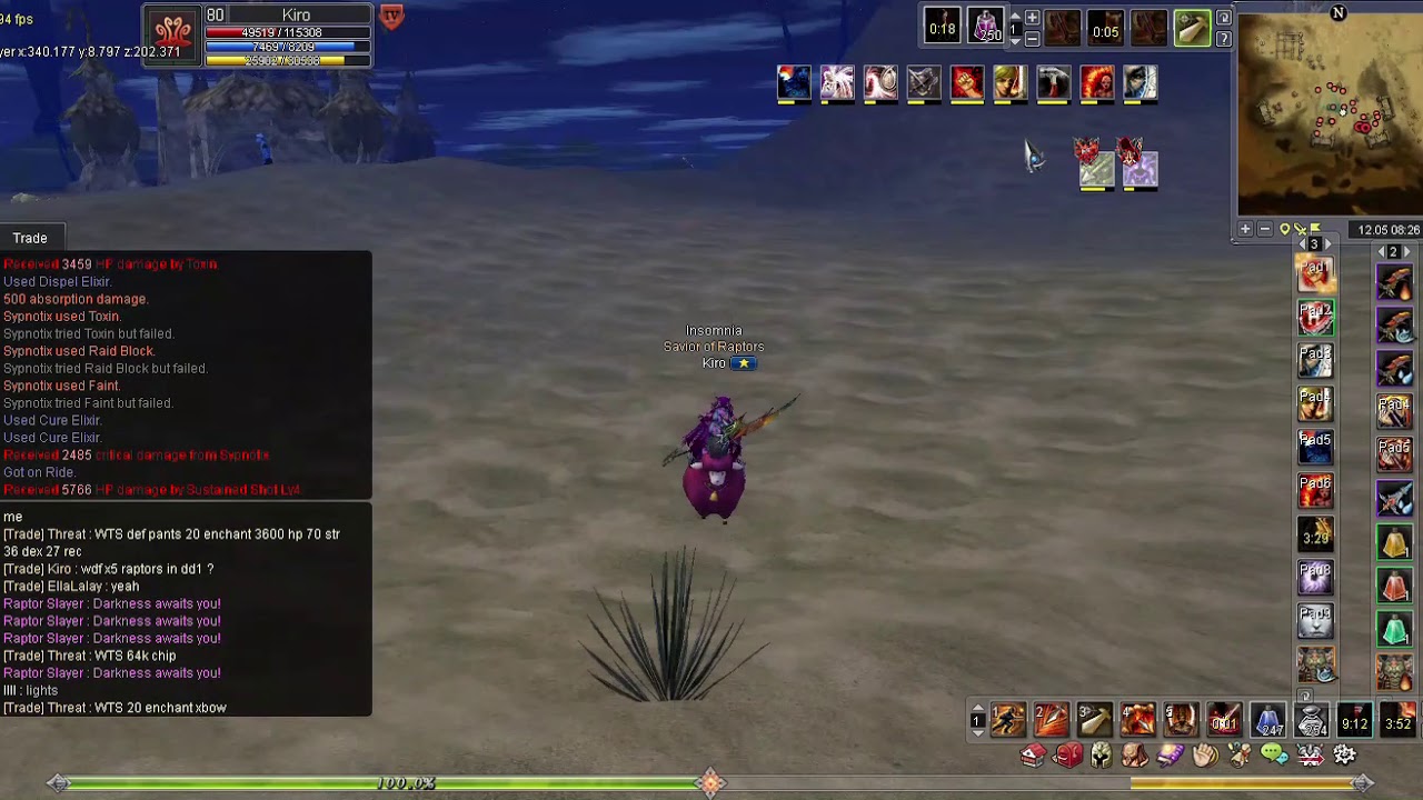 Eg Shaiya Kiro morning hunt