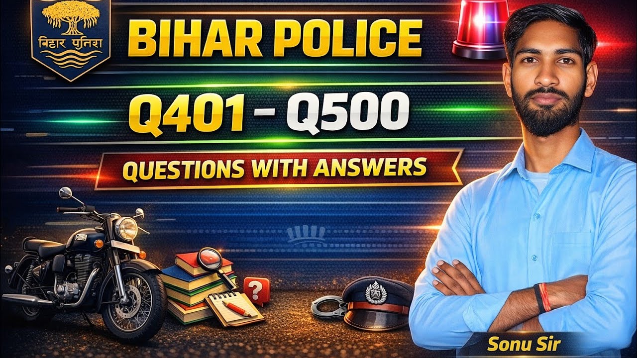 बिहार पुलिस Post 22771 GK/GS | Bihar police 🚨 GK/GS PYQ's  2025 | बिहार पुलिस न्यू भर्ती 2026 #64