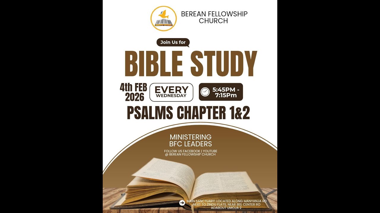 BILE STUDY (PSALM1 AND2 || BRO PAUL WANYIKA || 04.02.2026