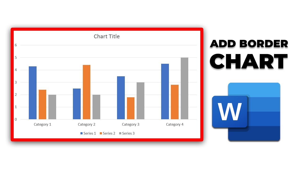 how to add border to chart in word