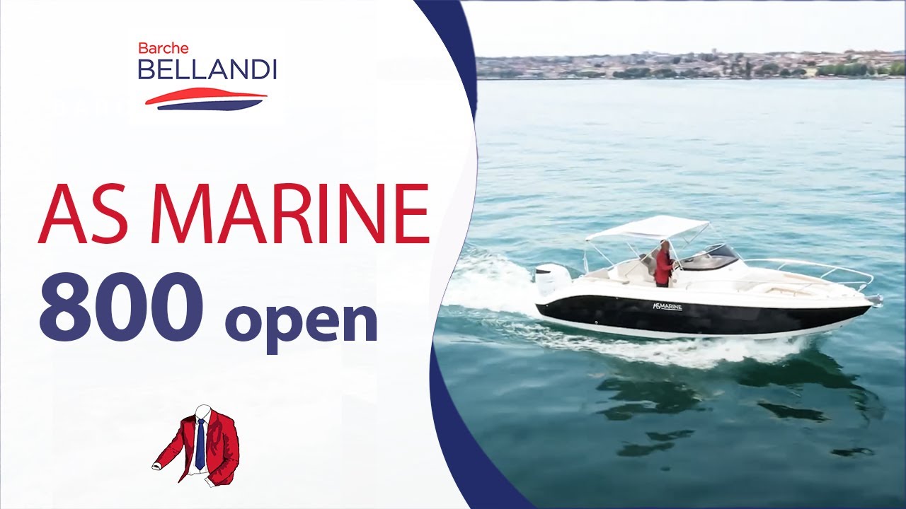 AS MARINE 800 Open - Barca con motore SUZUKI da 300 cavalli - Barche Bellandi