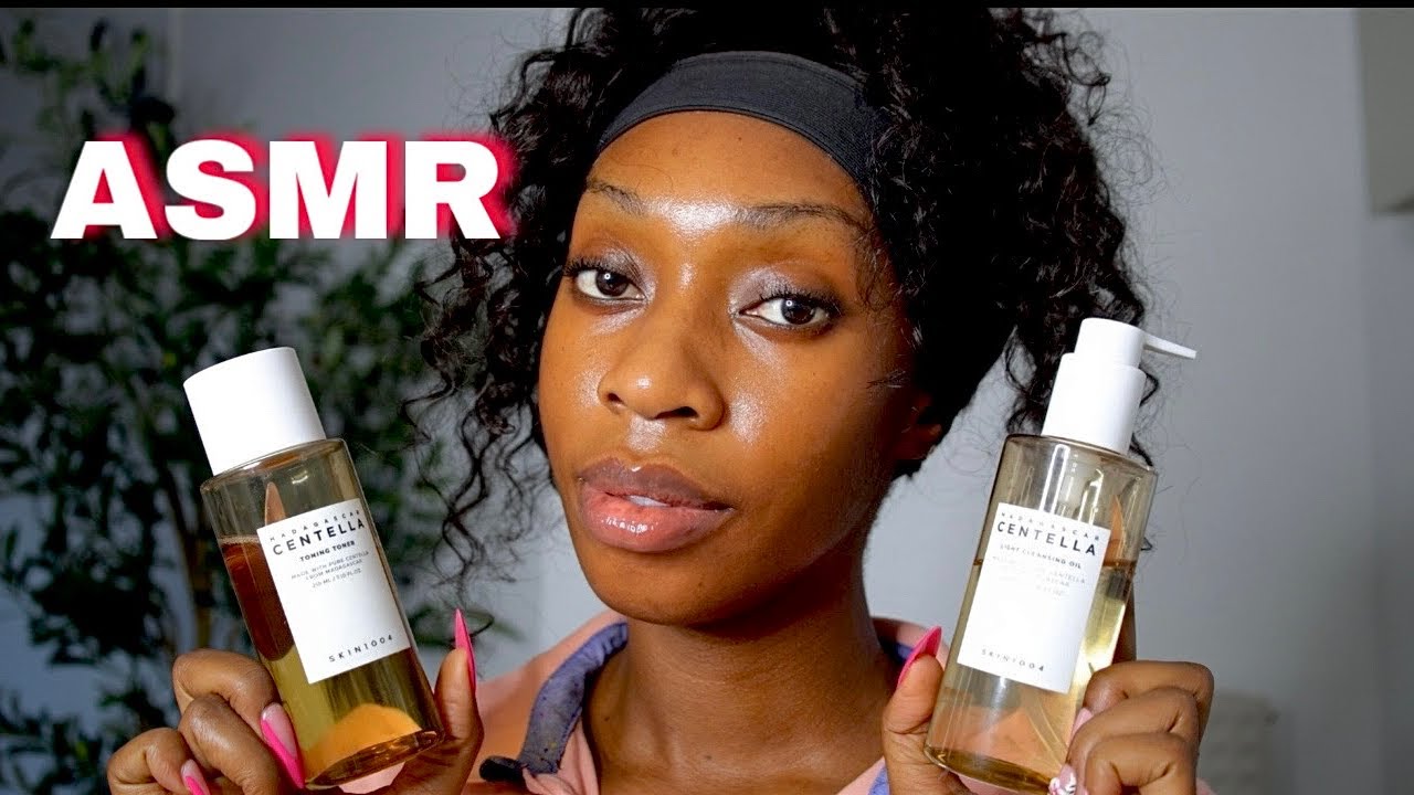 ASMR , MI RUTINA DE SKINCARE COREANA 